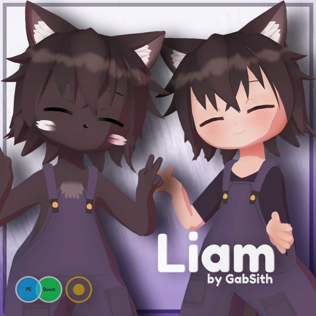 Liam the Werewolf (VRChat Avatar - Quest Compatible - Base)