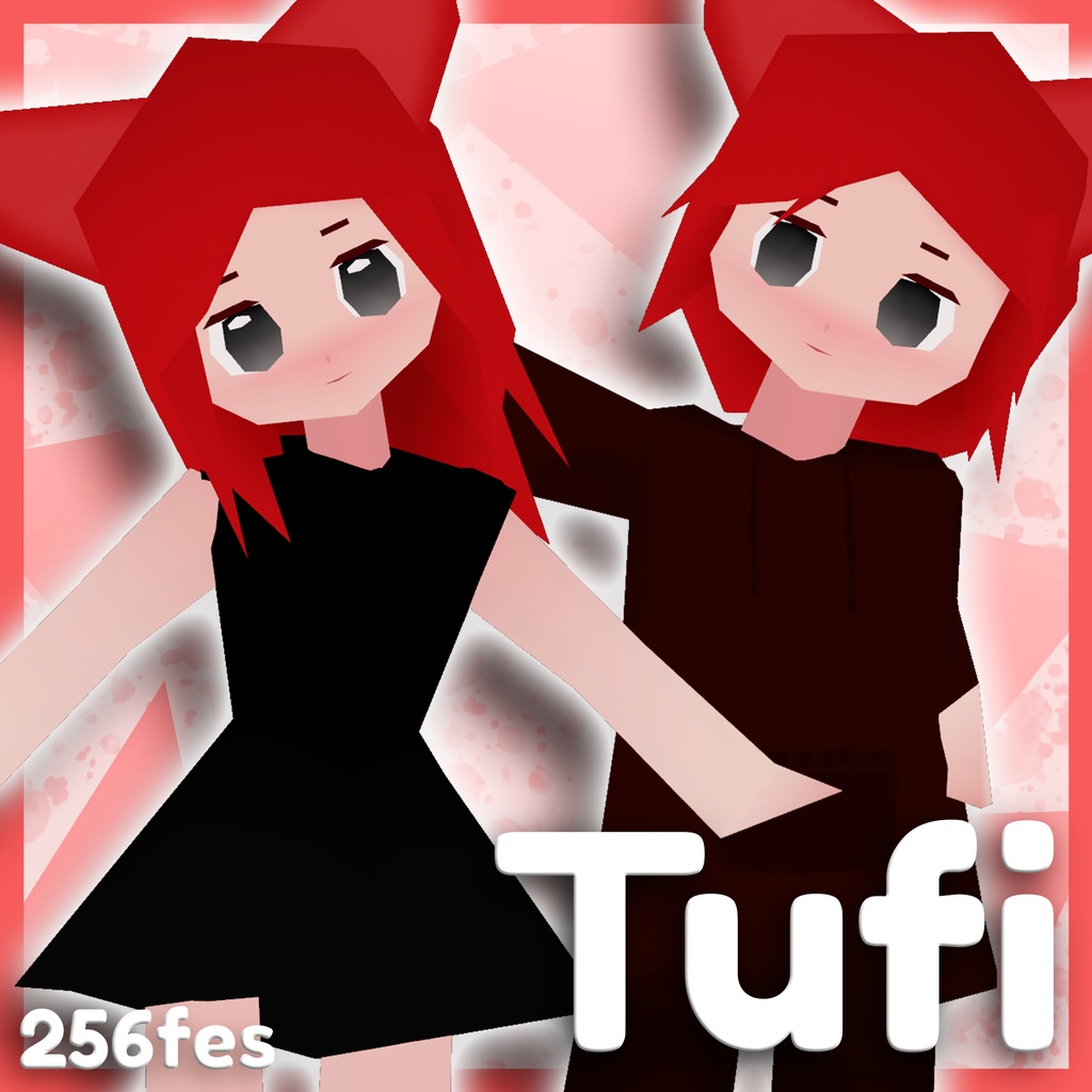 Tufi | Low-Poly VRChat Avatar (256fes)