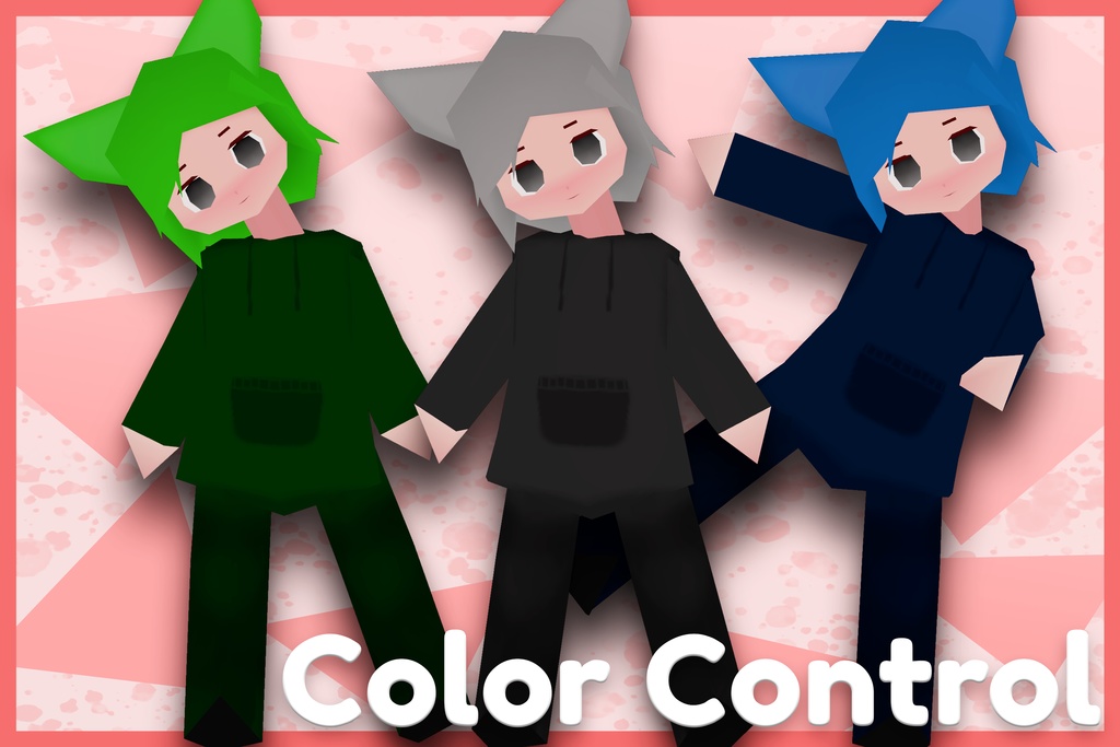 Tufi | Low-Poly VRChat Avatar (256fes)