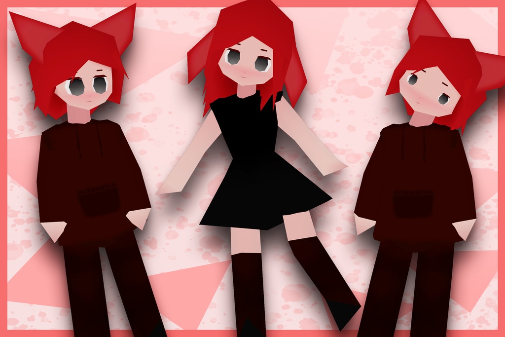 Tufi | Low-Poly VRChat Avatar (256fes)
