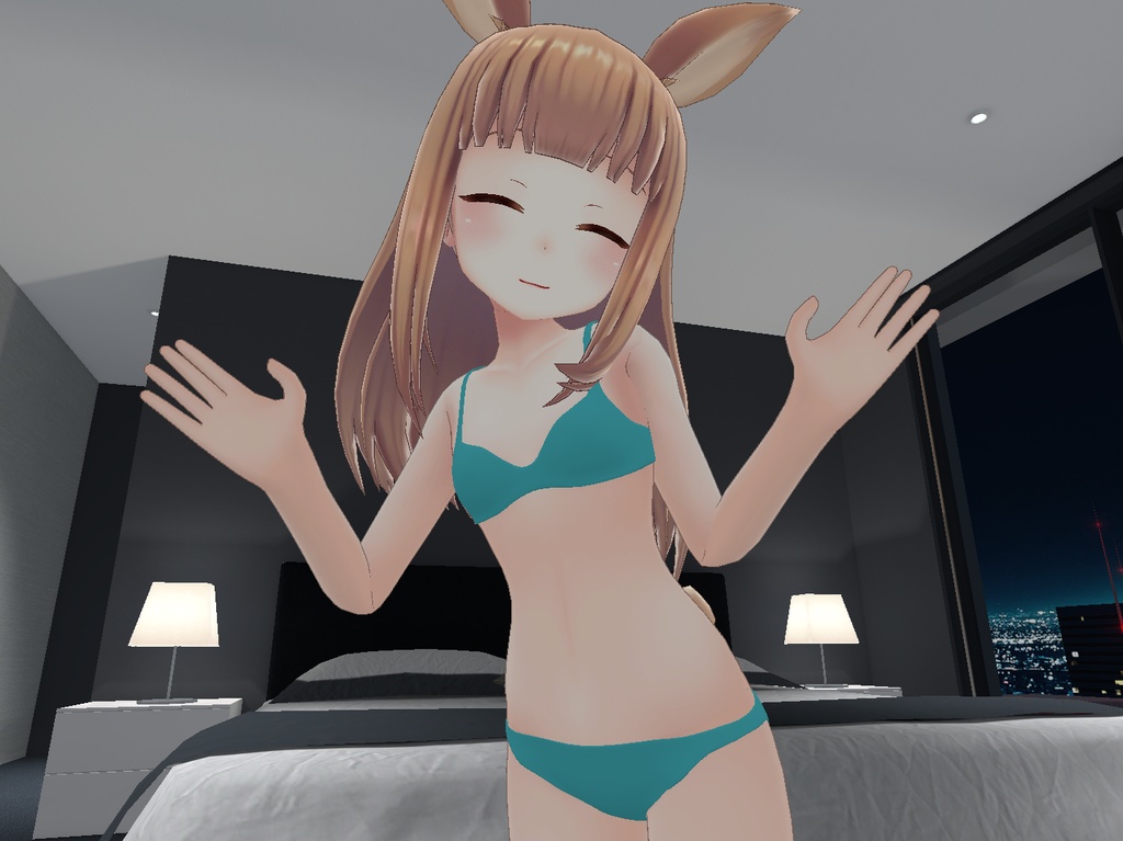 シンプルモールドブラ・ショーツセット