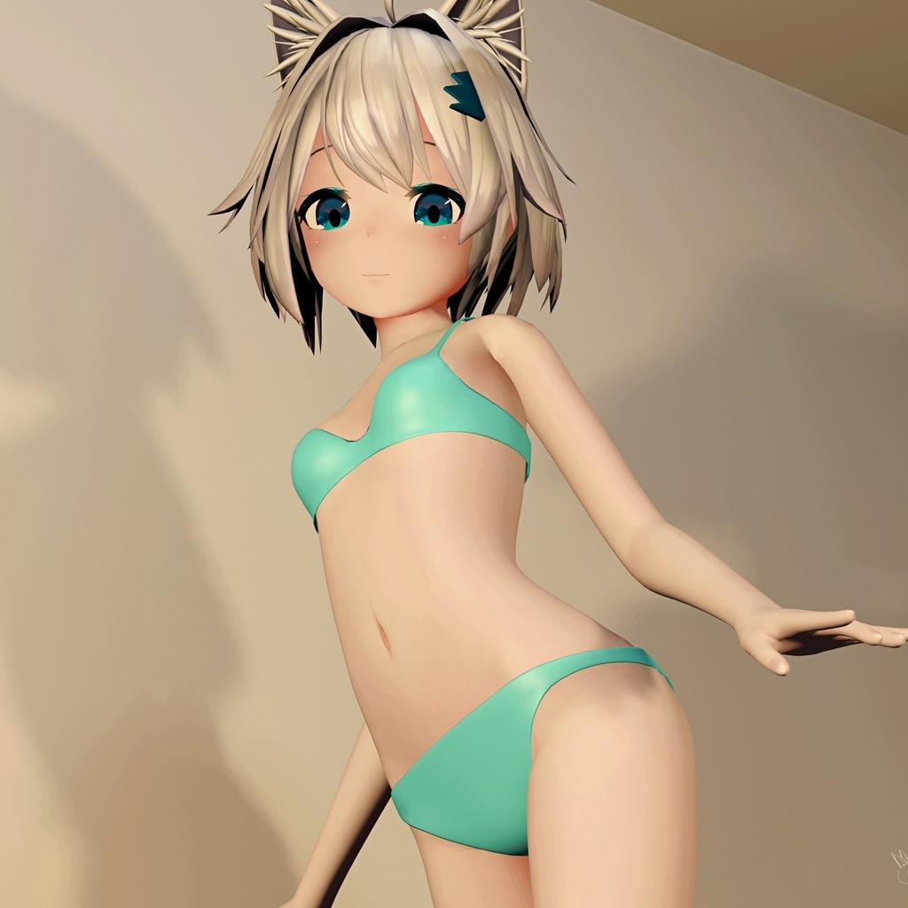 シンプルモールドブラ・ショーツセット