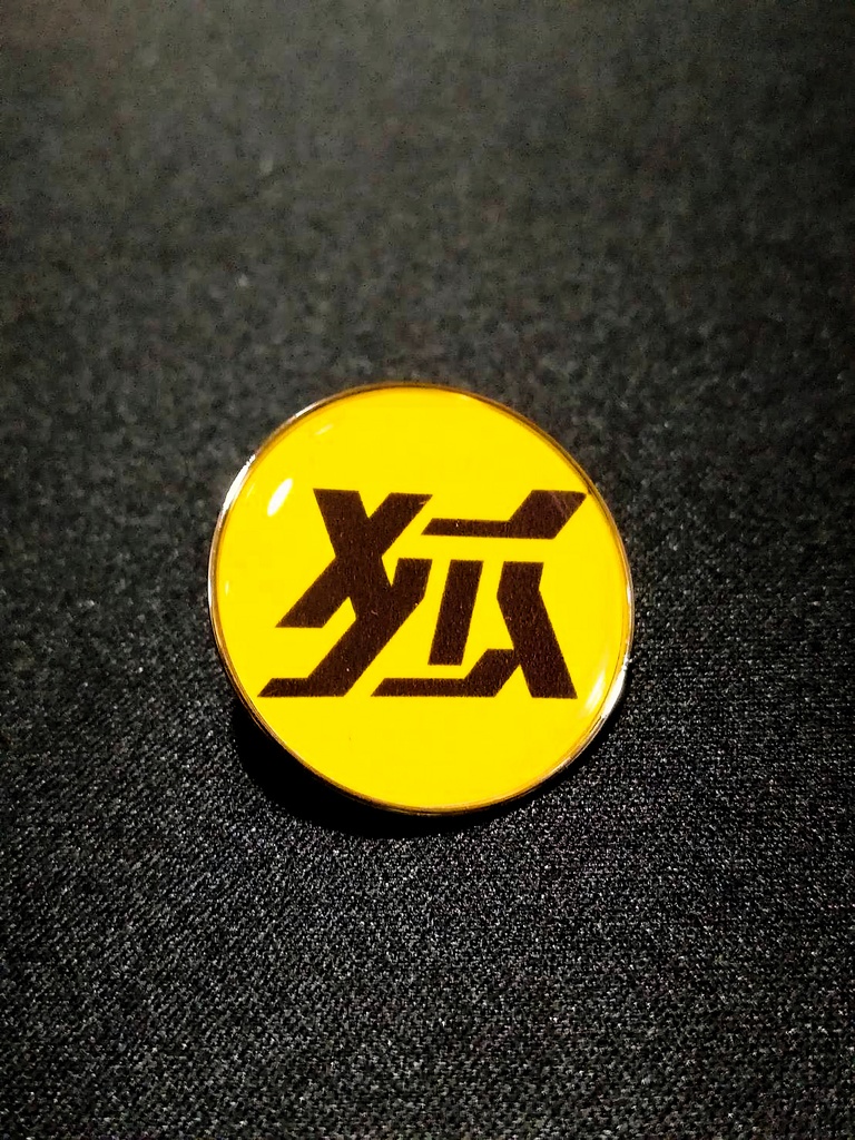 【値下げ】狐夢想屋ロゴ ピンバッジ