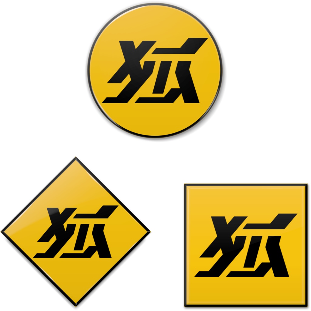 【値下げ】狐夢想屋ロゴ 缶バッジ