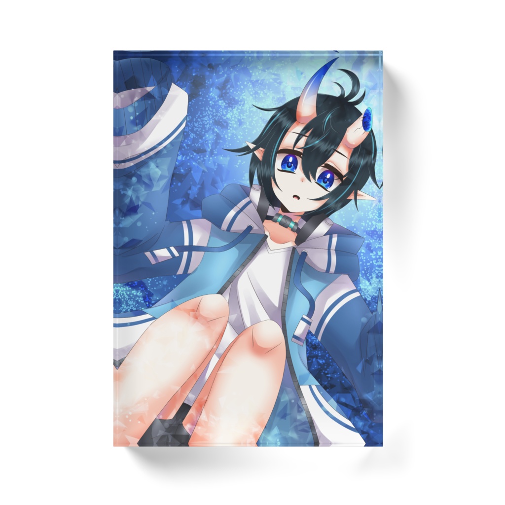 鬼の子アクリルブロック