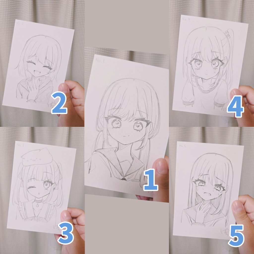 シャーペン原画No.1〜5