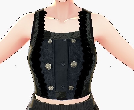 Black Gothic Top VRoid