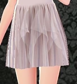 Pink tulle mini skirt