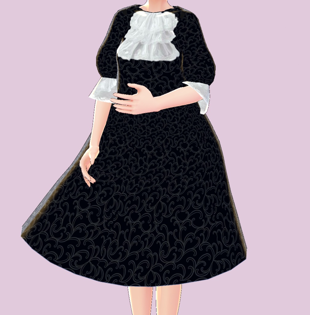 Cute Lolita Dress (VRoid Texture)