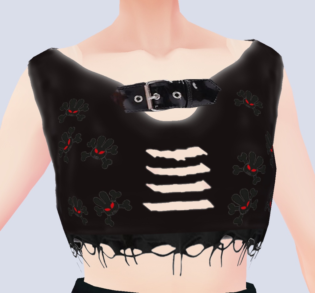 Ripped Gothic Shirt (VRoid Texture)