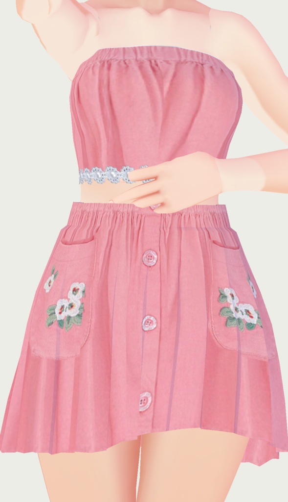 Very cute Outfit  (Top and Skirt) VRoid Texture