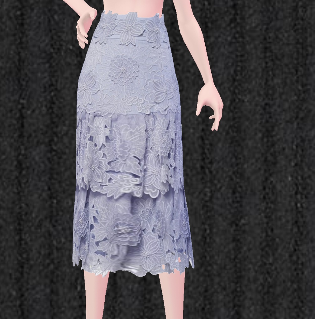 Flower Pencil Skirt (VRoid Texture)