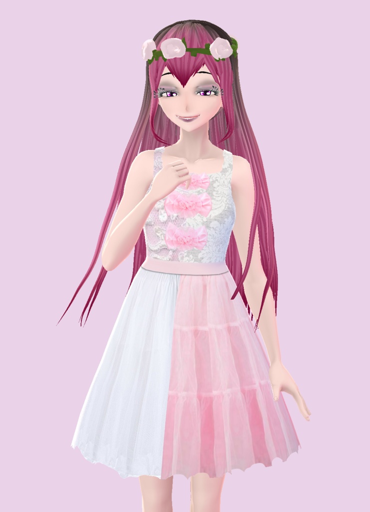 Pink Prom Dress (VRoid Texture)