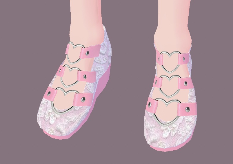 Cute Pink Shoes (VRoid Texture)