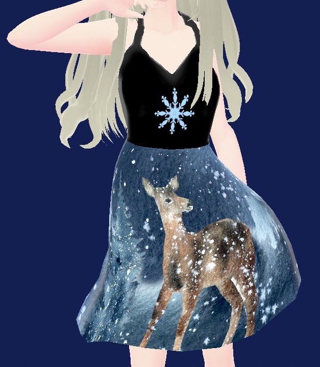 Winter Wonderland Dress (VRoid Texture)