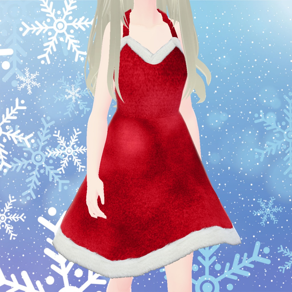 Santa Dress three colours (Vroid Texture)