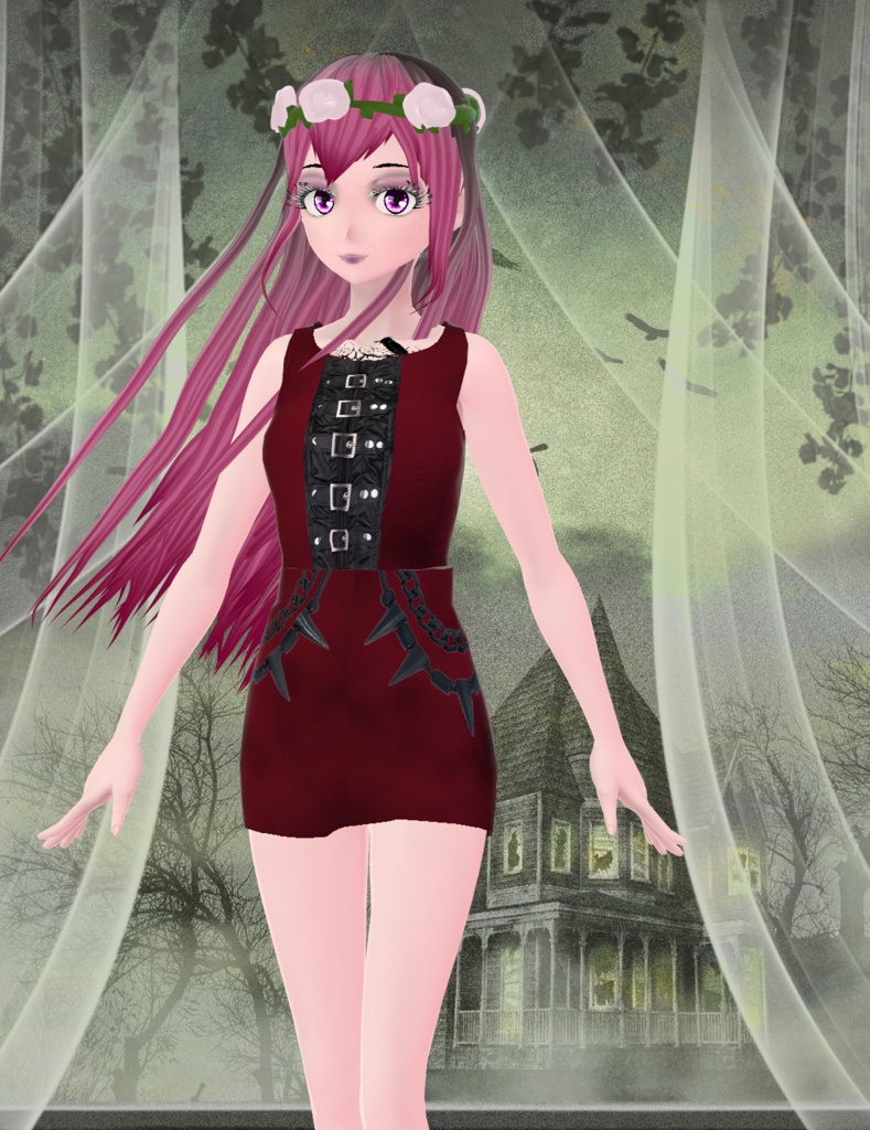 Free Gothic Outfit (VRoid Texture)