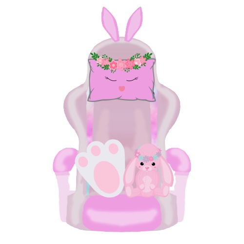 Pink Bunny Gaming Chair / Thank you for over 200 Follower