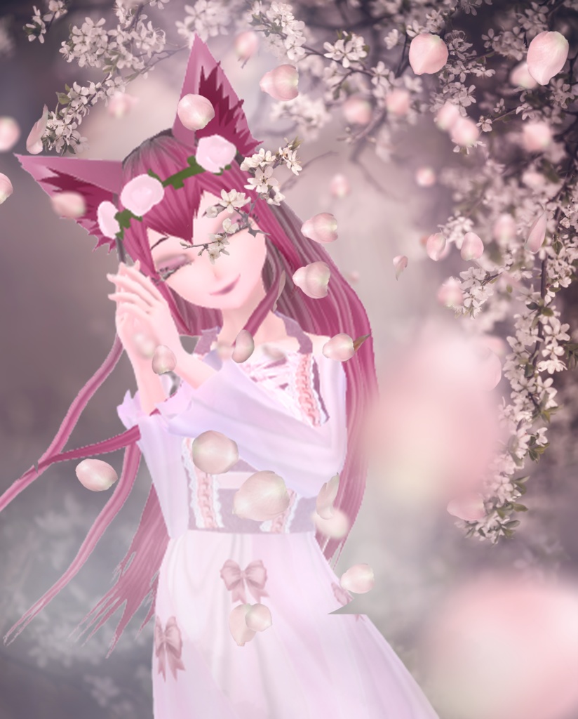 Beautifull Princess Dresses /Pink and Purple (VRoid Texture)
