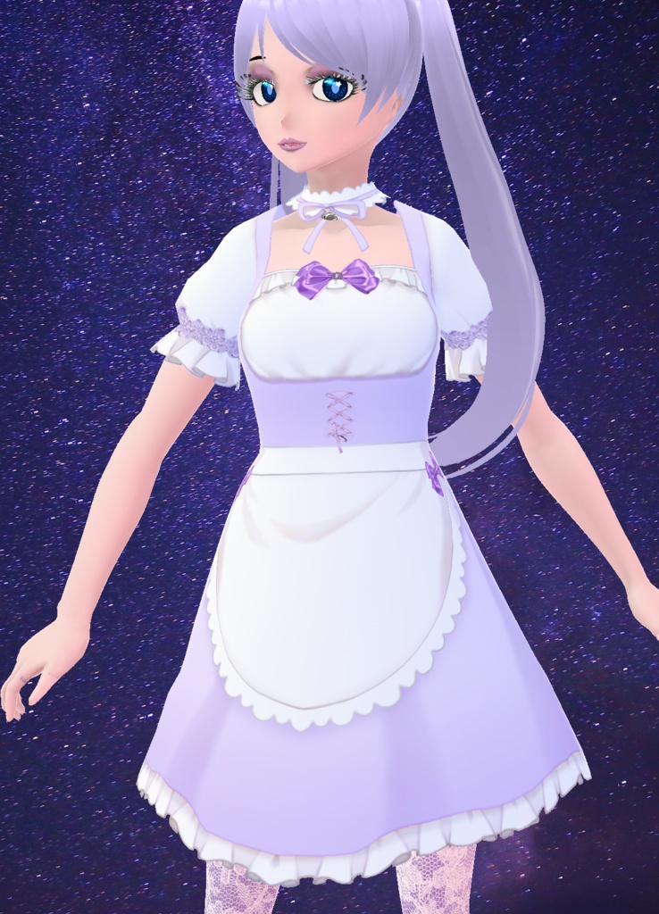 Purple Maid Outfit (VRoid Texture)