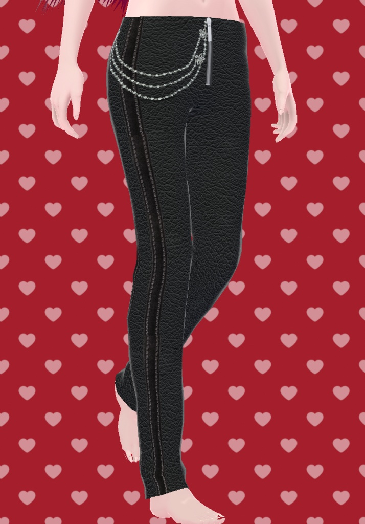 Black leather pants (VRoid Texture)