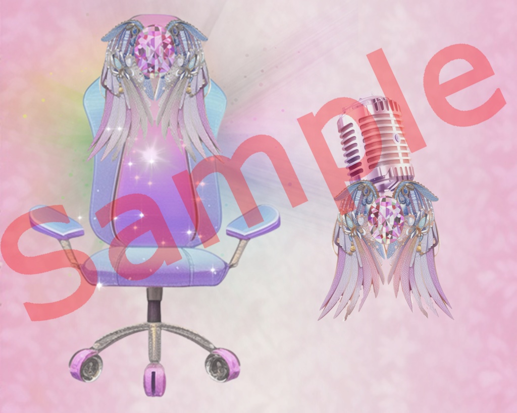 Glowing Gamingchair and Microphone Assets