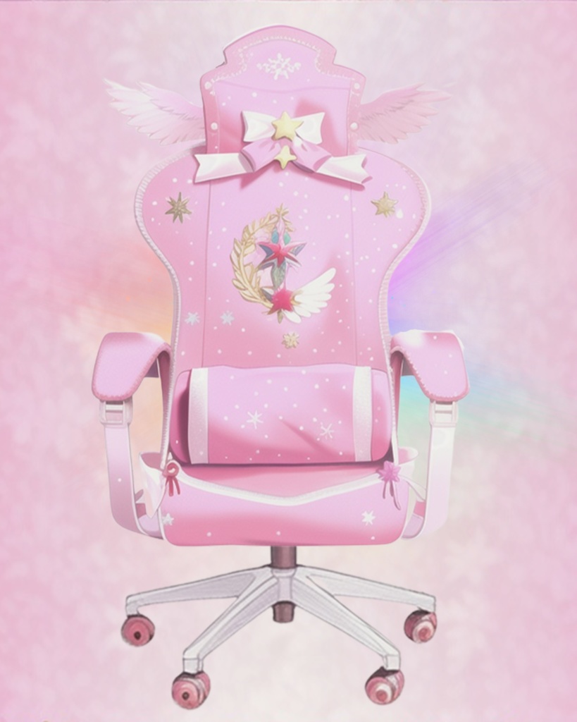 Free pink VTuber chair PNG