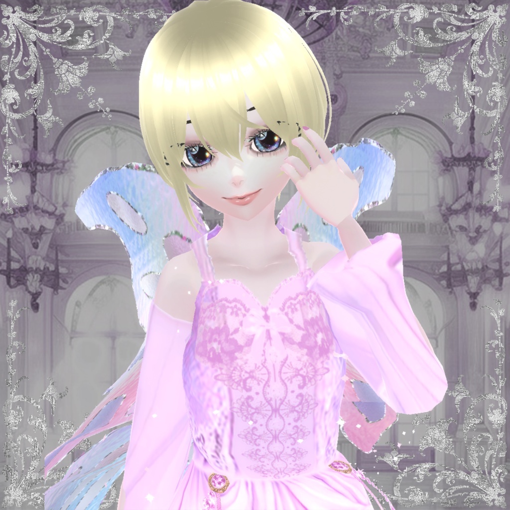 Fairy Princess Outfit with wings and glitter (VRoid Studio)