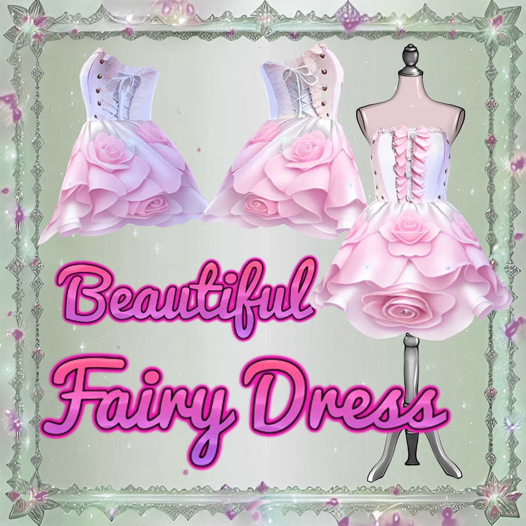 Beautiful Fairy Dress for VRoid Studio