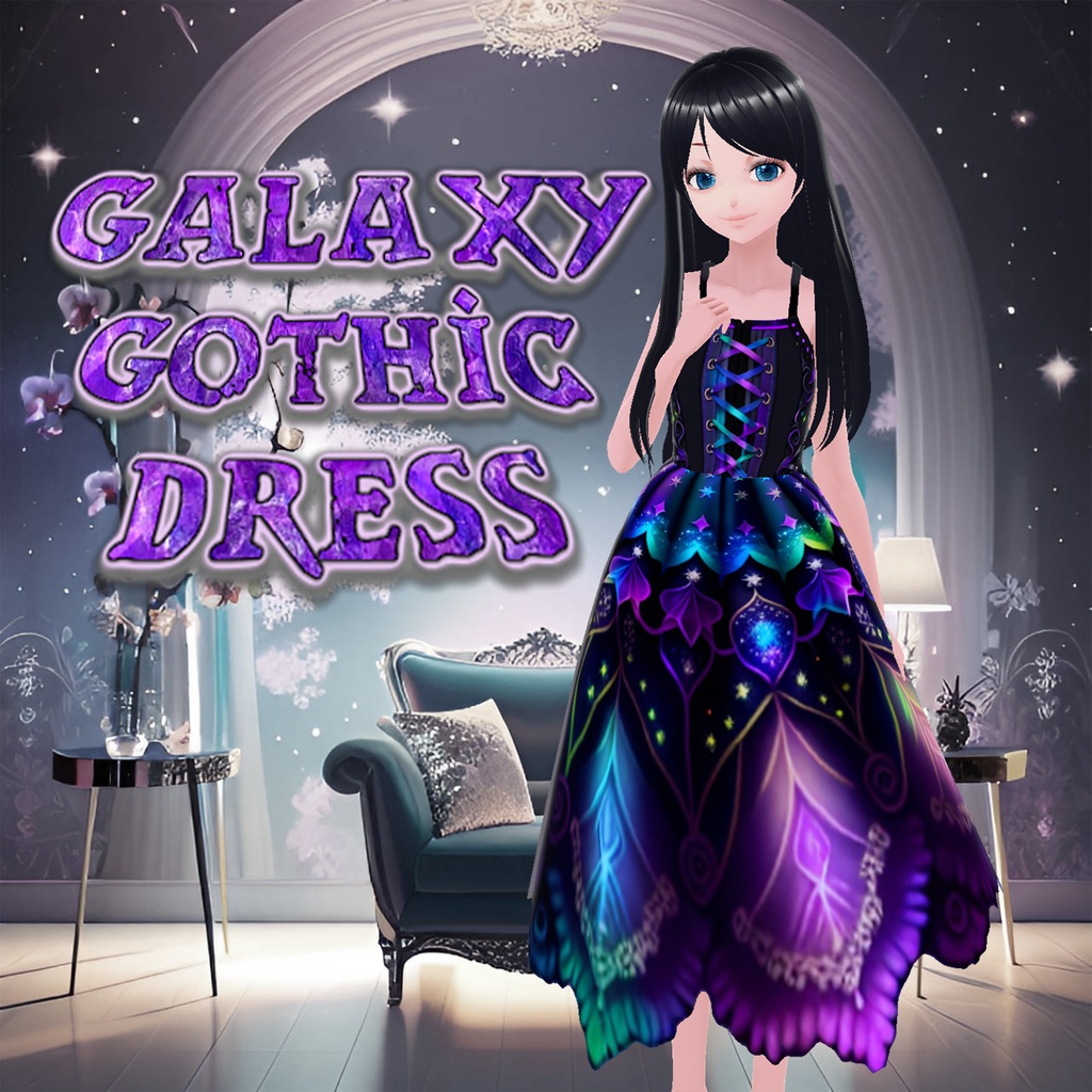 Beautiful Galaxy Dress for VRoid Studio