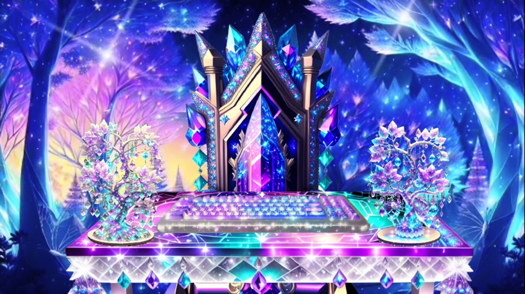 Magical Crystal Overlay/ Streaming Set