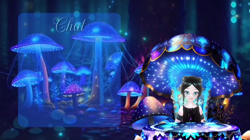 Magical Mushroom Forest Streaming Overlay