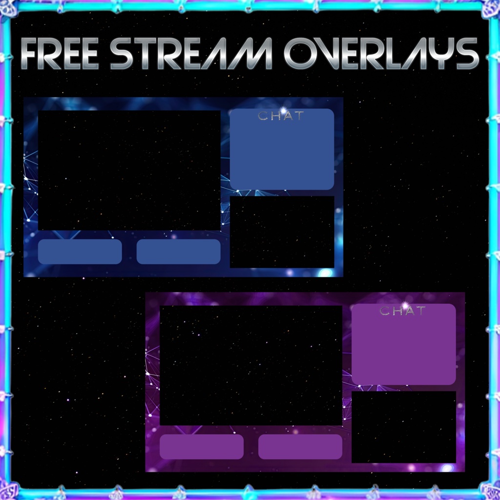 Free Neon Stream Overlays