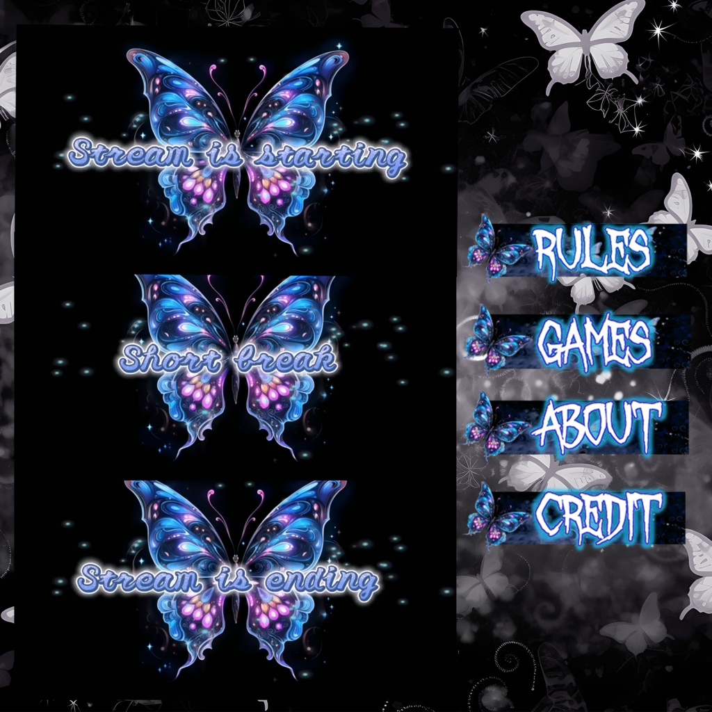 FREE! Animated Twitch Screen/Pannels and Banner (Thank you for over 600 Followers!!)