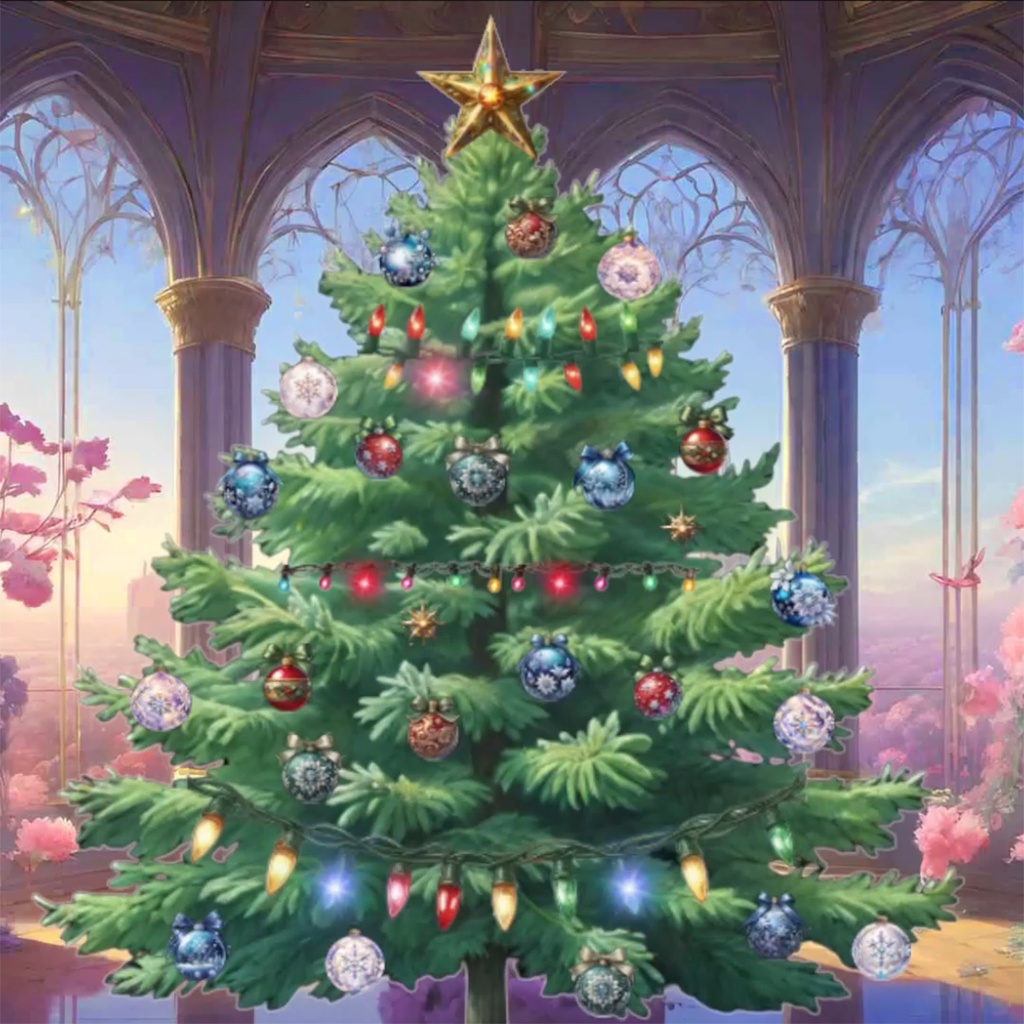 Free Christmas tree to decorate yourself for VTubeStudio
