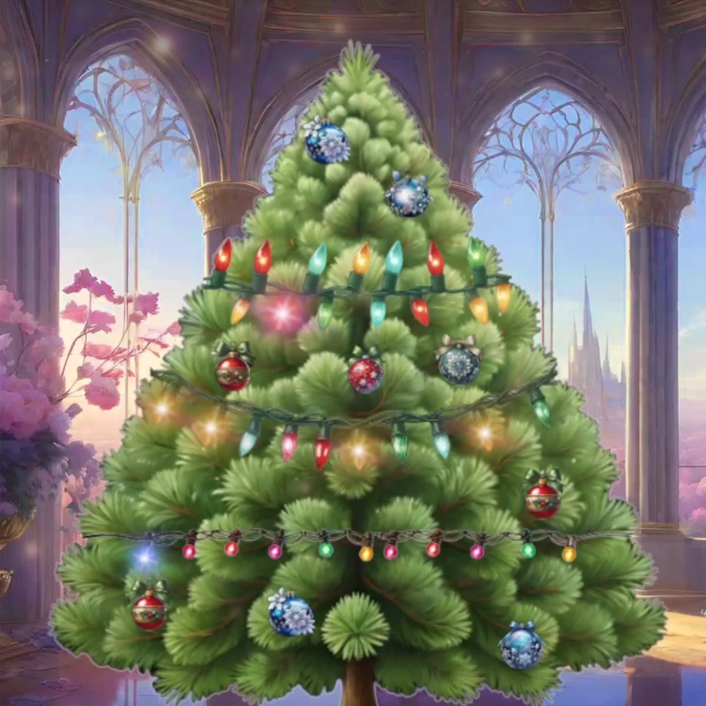 Free Christmas tree to decorate yourself for VTubeStudio