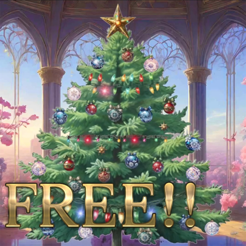Free Christmas tree to decorate yourself for VTubeStudio