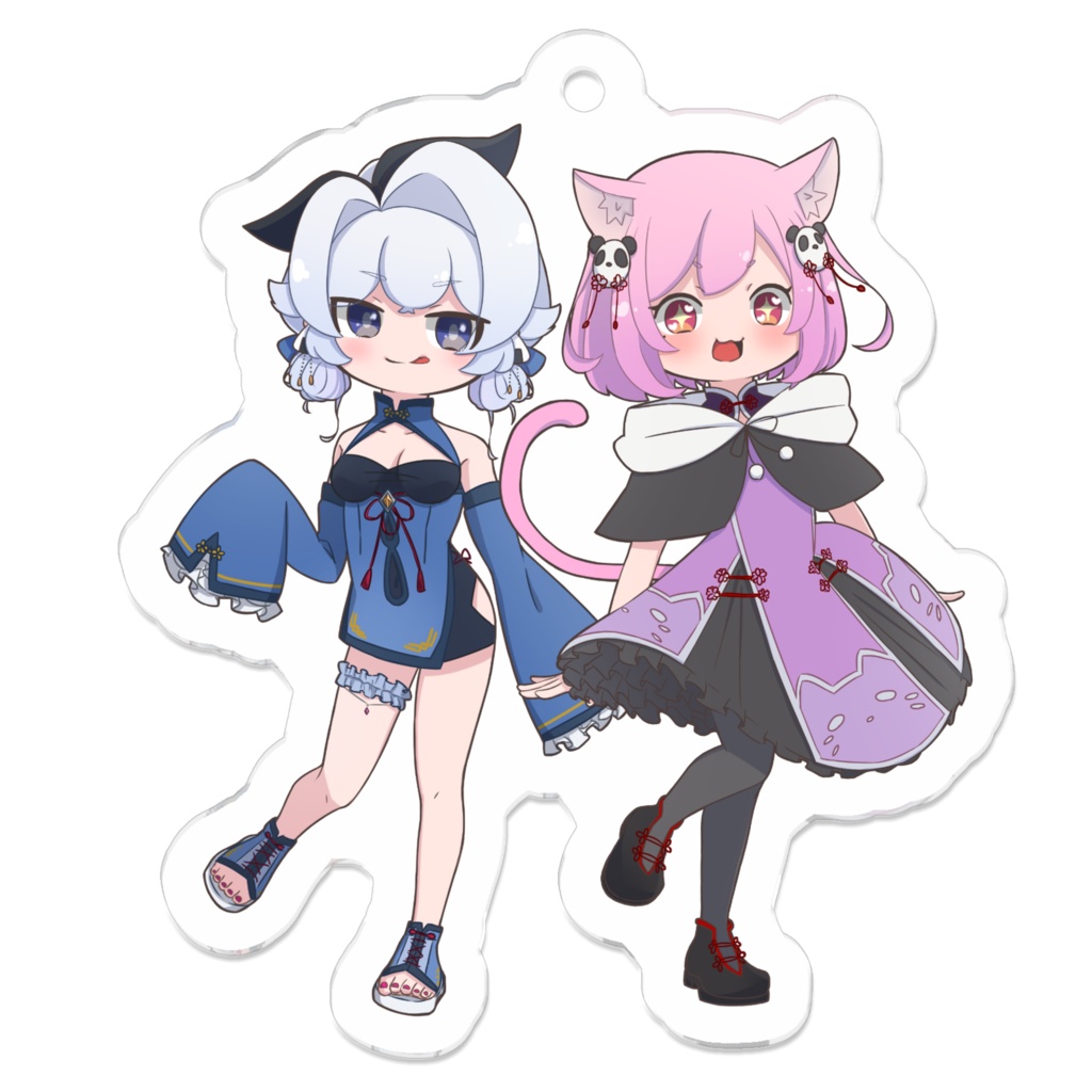 ぱんめめアクキー_チャイナ服ver