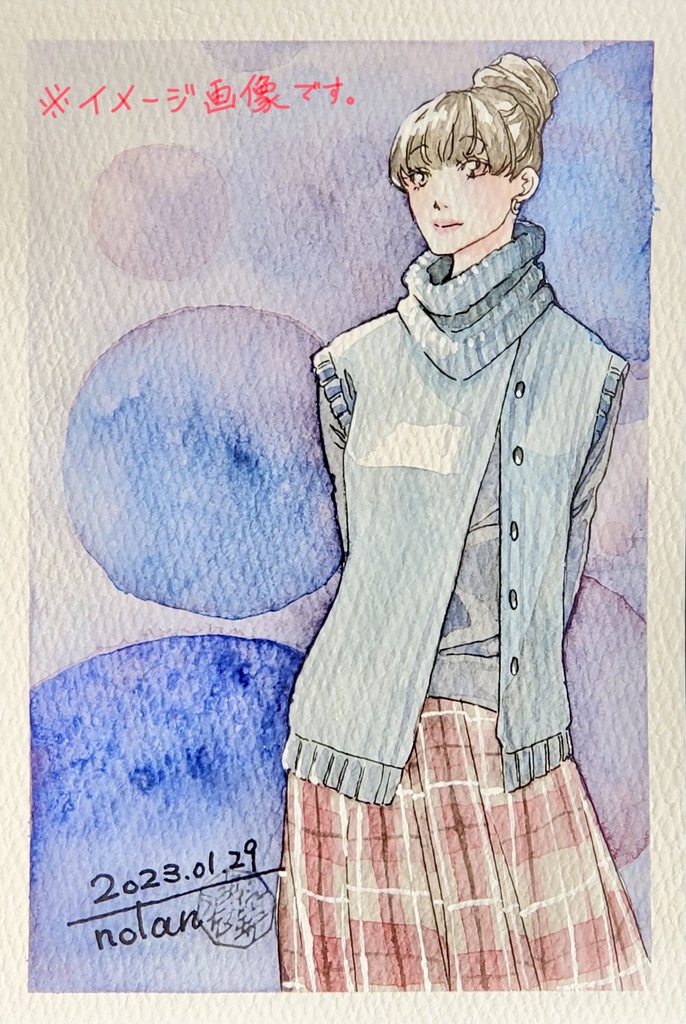 くしゅくしゅハイネックニットベスト