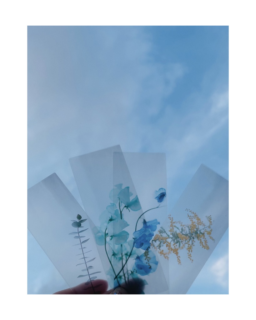 \ new !! / flower bookmark