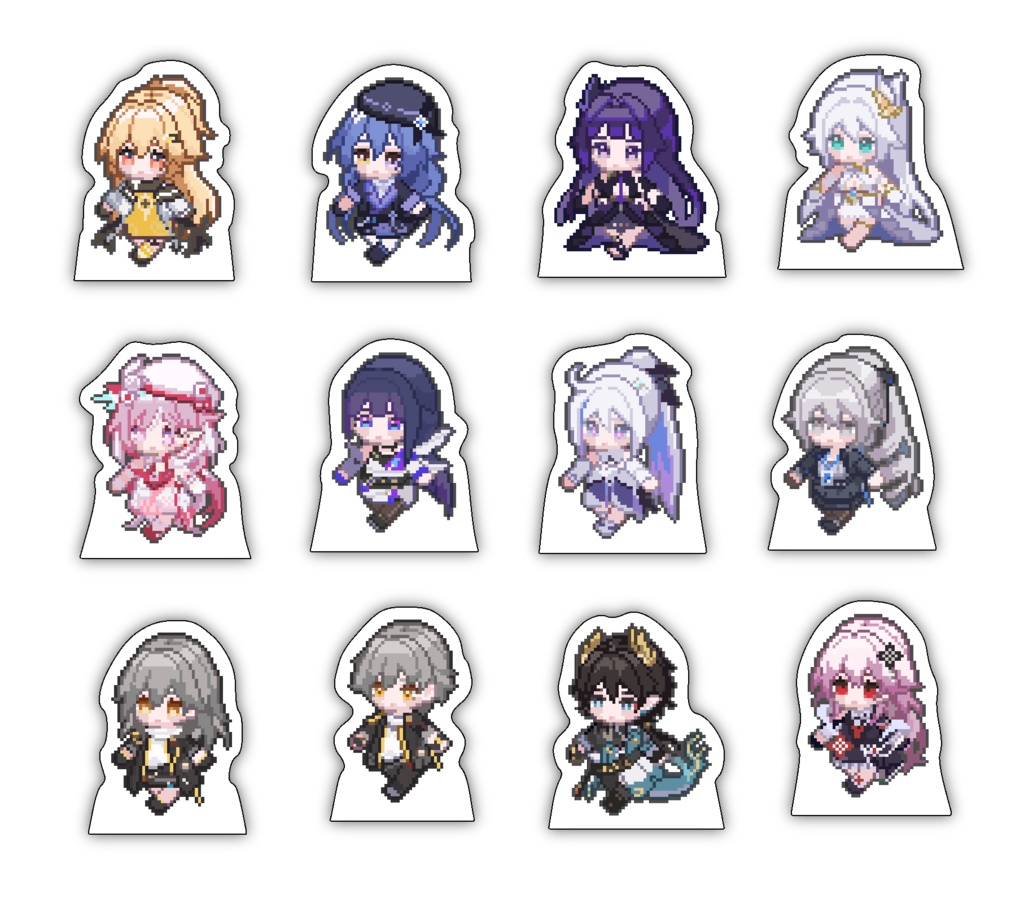 崩BWアバター絵-自立ミニアクリルスタンド