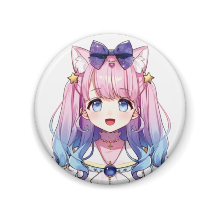 星月あまね　缶バッジいっぱいセット猫耳ver.