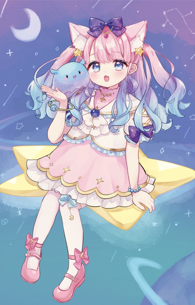 星月あまね　３周年記念B3タペストリー