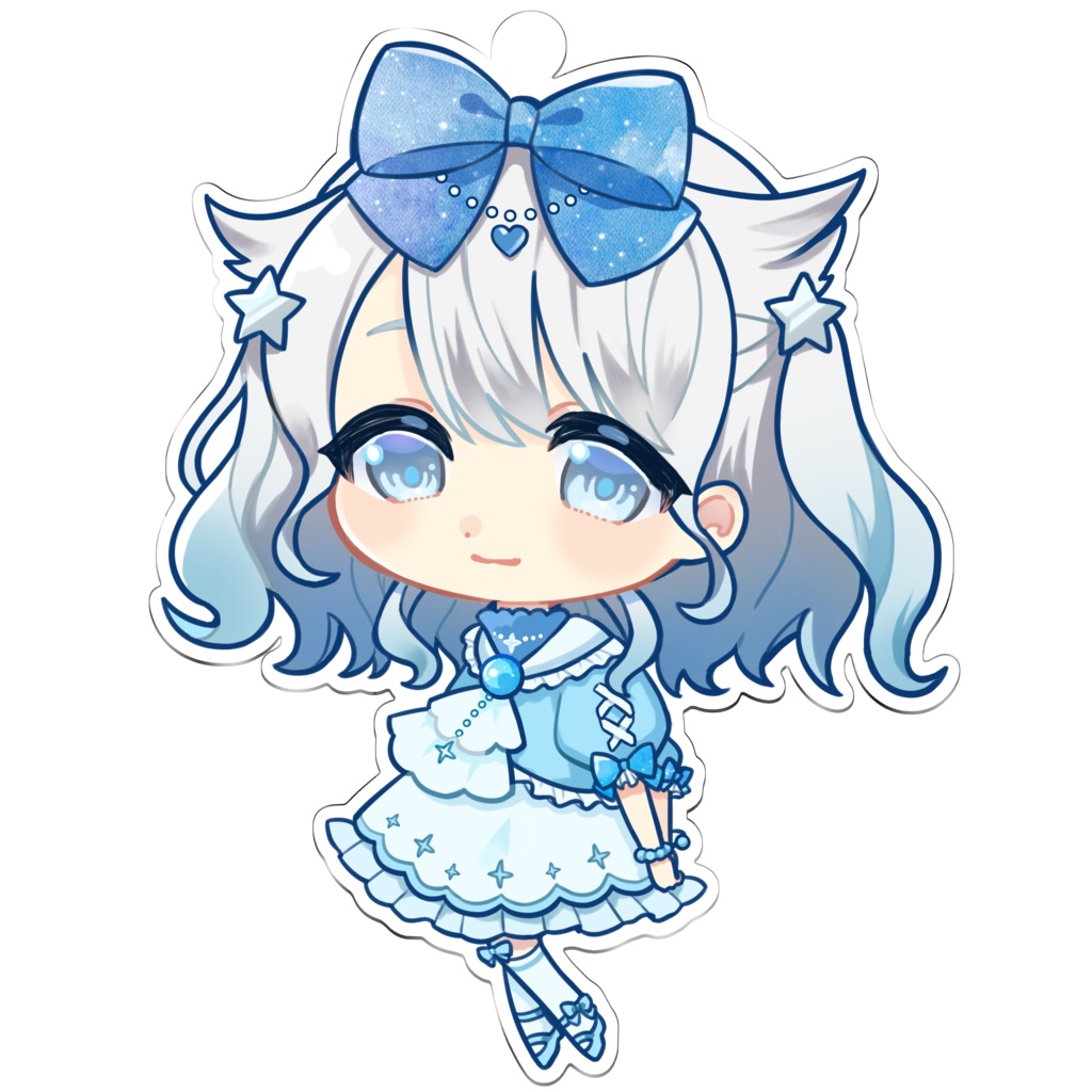 星月あまね　アクリルキーホルダー2Pカラー