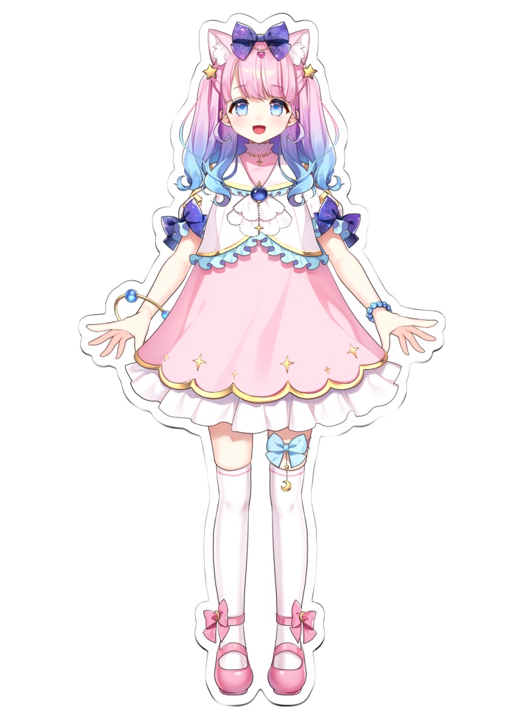 星月あまね　ビッグアクリルスタンド猫耳ver.