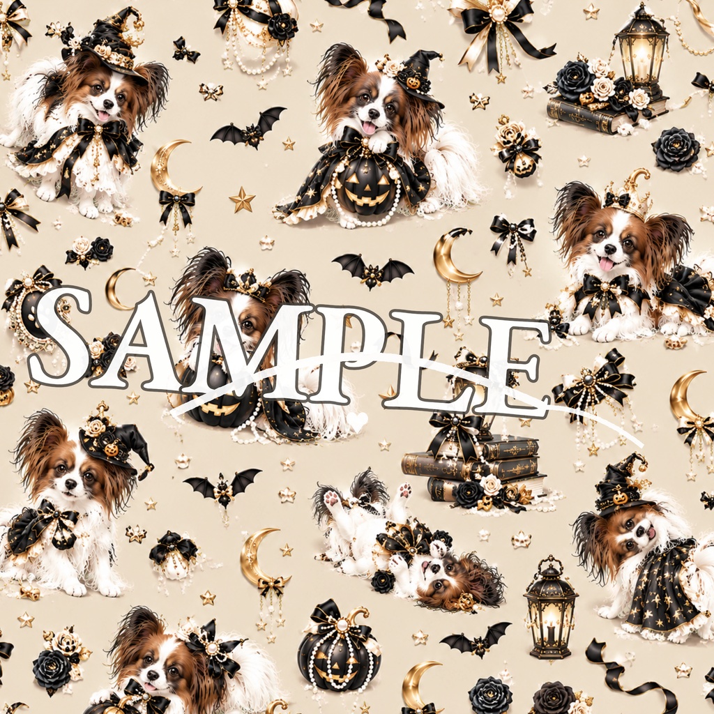 Pearl & Noir|Noir Halloween|Papillon Pearl Collection|9Digital Papers