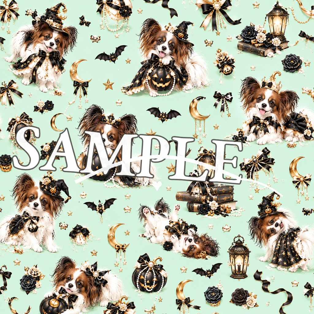 Pearl & Noir|Noir Halloween|Papillon Pearl Collection|9Digital Papers