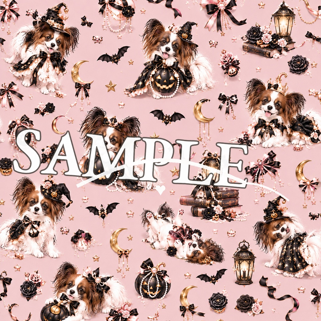 Pearl & Noir|Noir Halloween|Papillon Pearl Collection|9Digital Papers