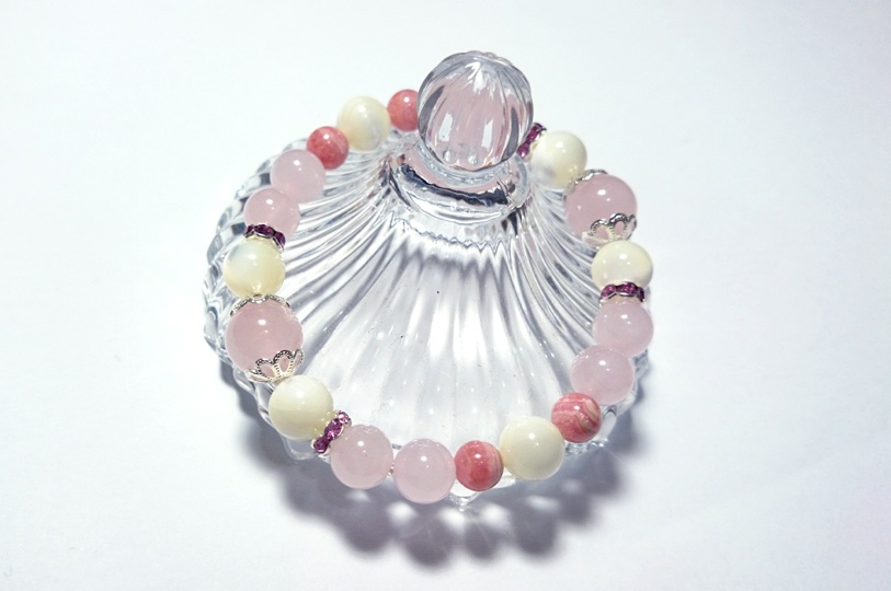 ローズクォーツのブレスレット