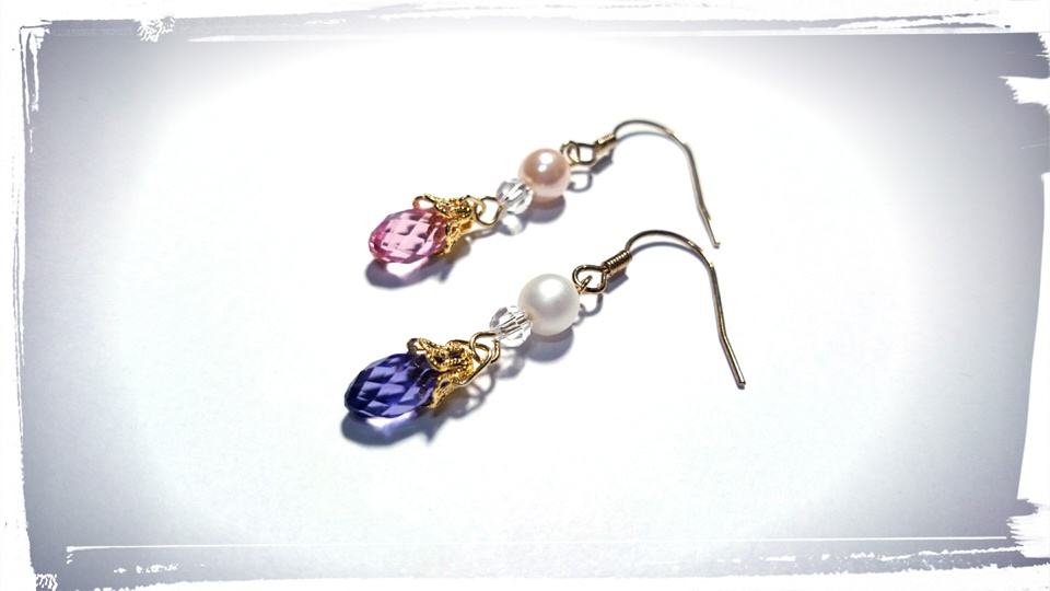 パールとドロップのピアス